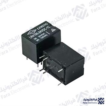 رله بوبین وسط 6 پین 24 ولت 3 آمپر 1کنتاکت LR4100 24VDC 1C 3A LIMING
